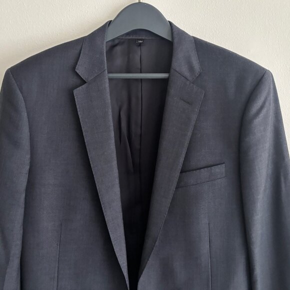 $1200 J.CREW Classic Ludlow Navy Wool Suit 38-40 Long, Pants 34x32 - Picture 3 of 15